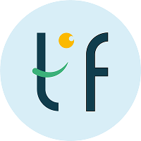 Logo TF blue circle
